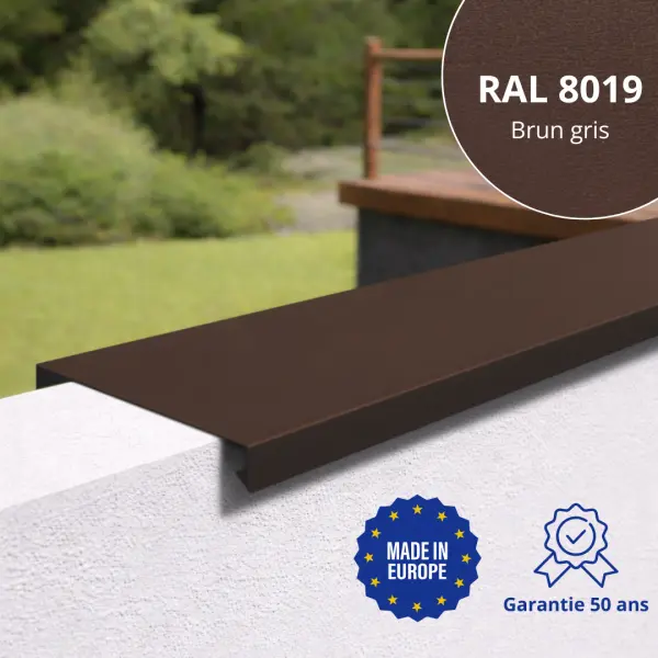 Couvertine Brun Gris mat - 1