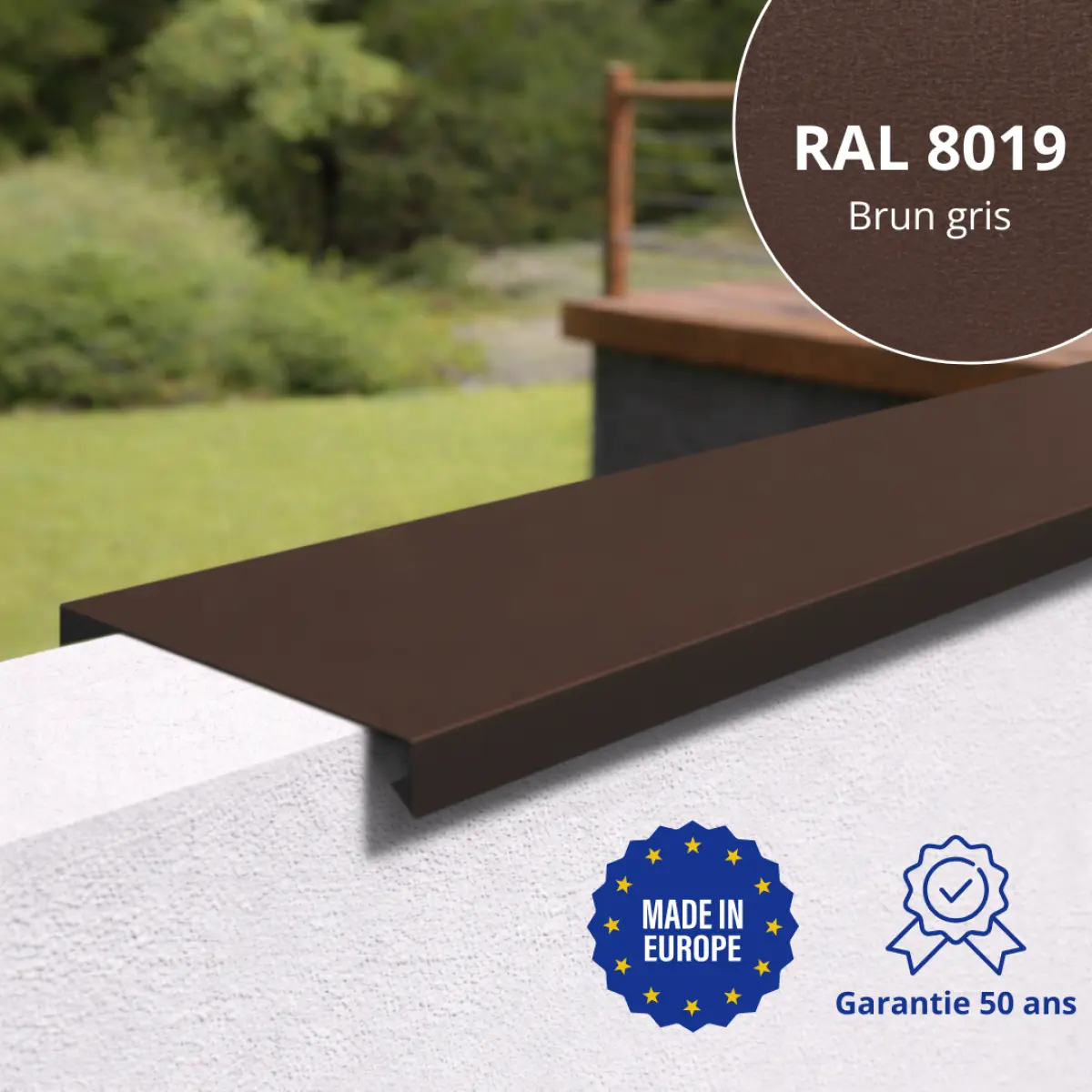 Couvertine Brun Gris Mat