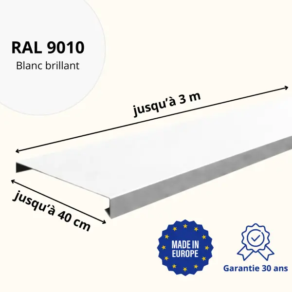 Couvertine Blanc Brillant - 2