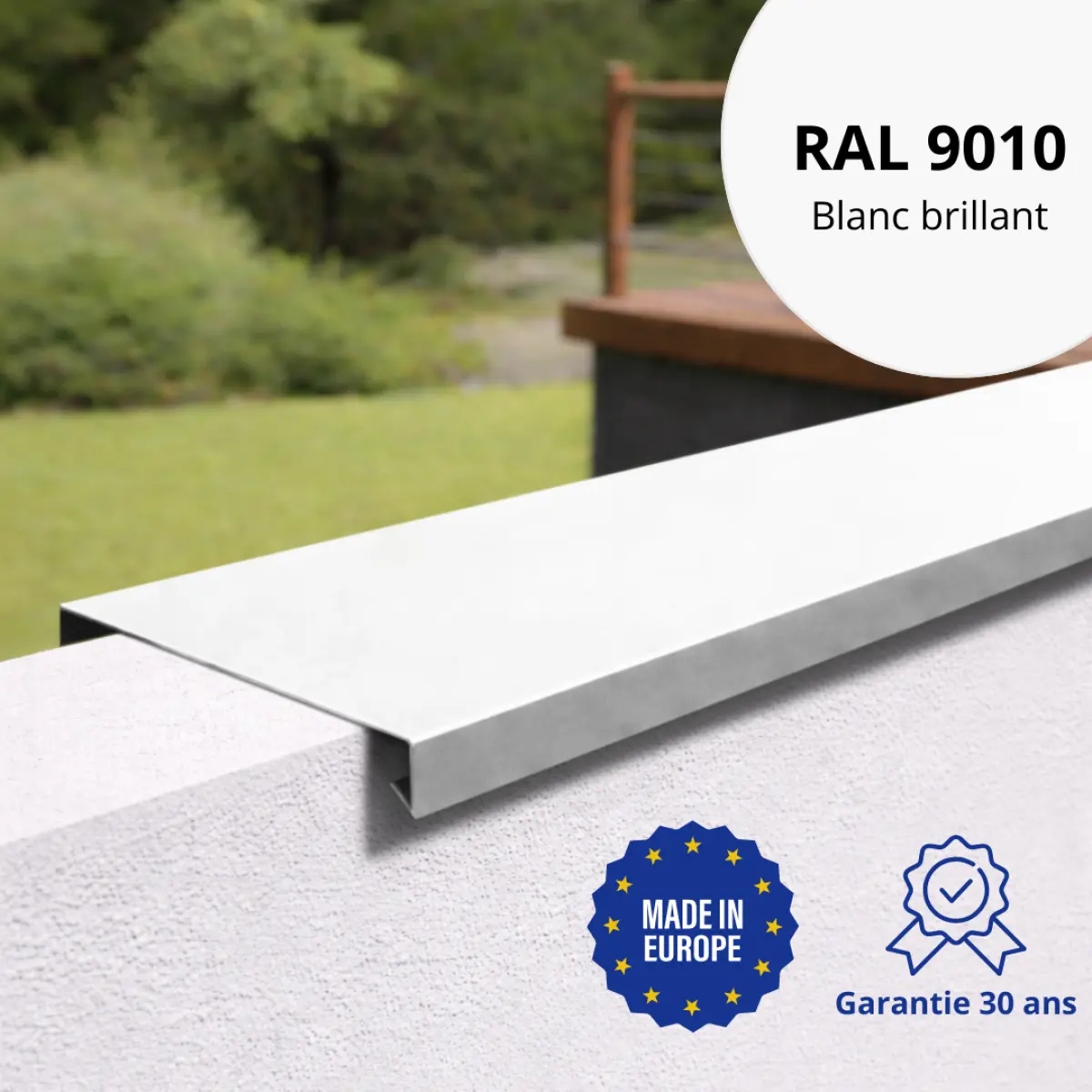 Couvertine Blanc brillant