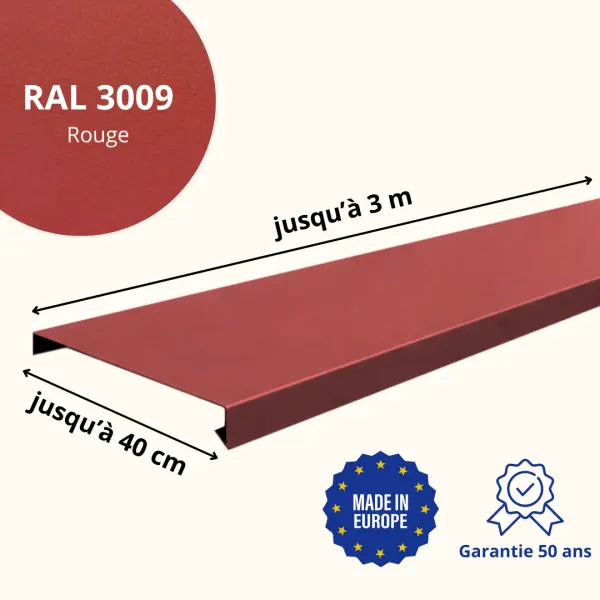Couvertine Rouge Mat - 2