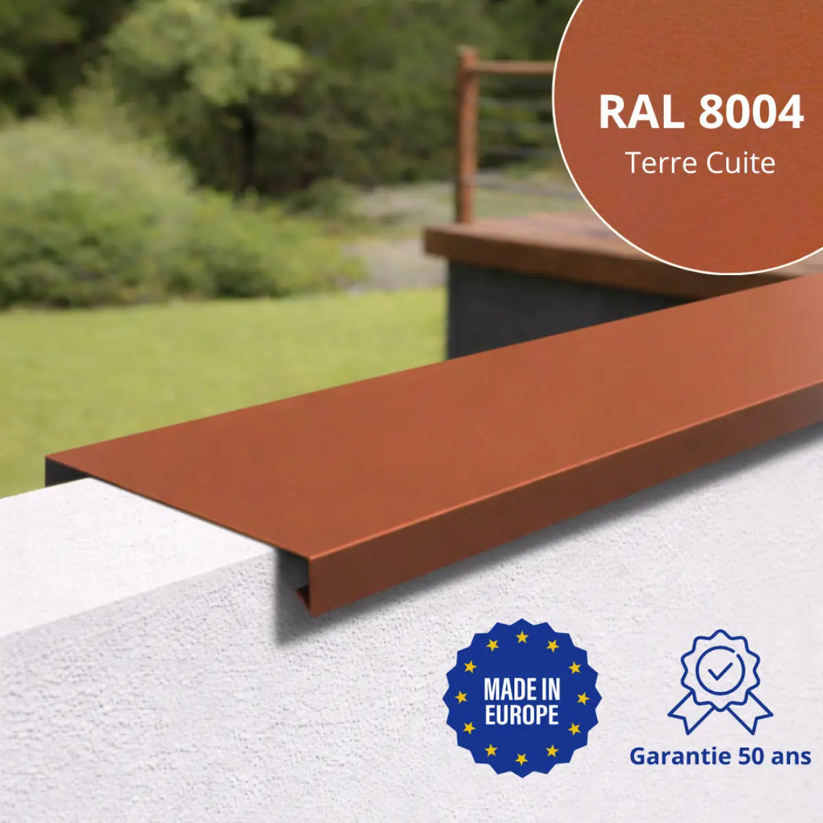 Couvertine Terre Cuite mat