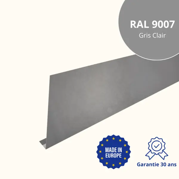 Habillage de gouttière Gris Clair Brillant