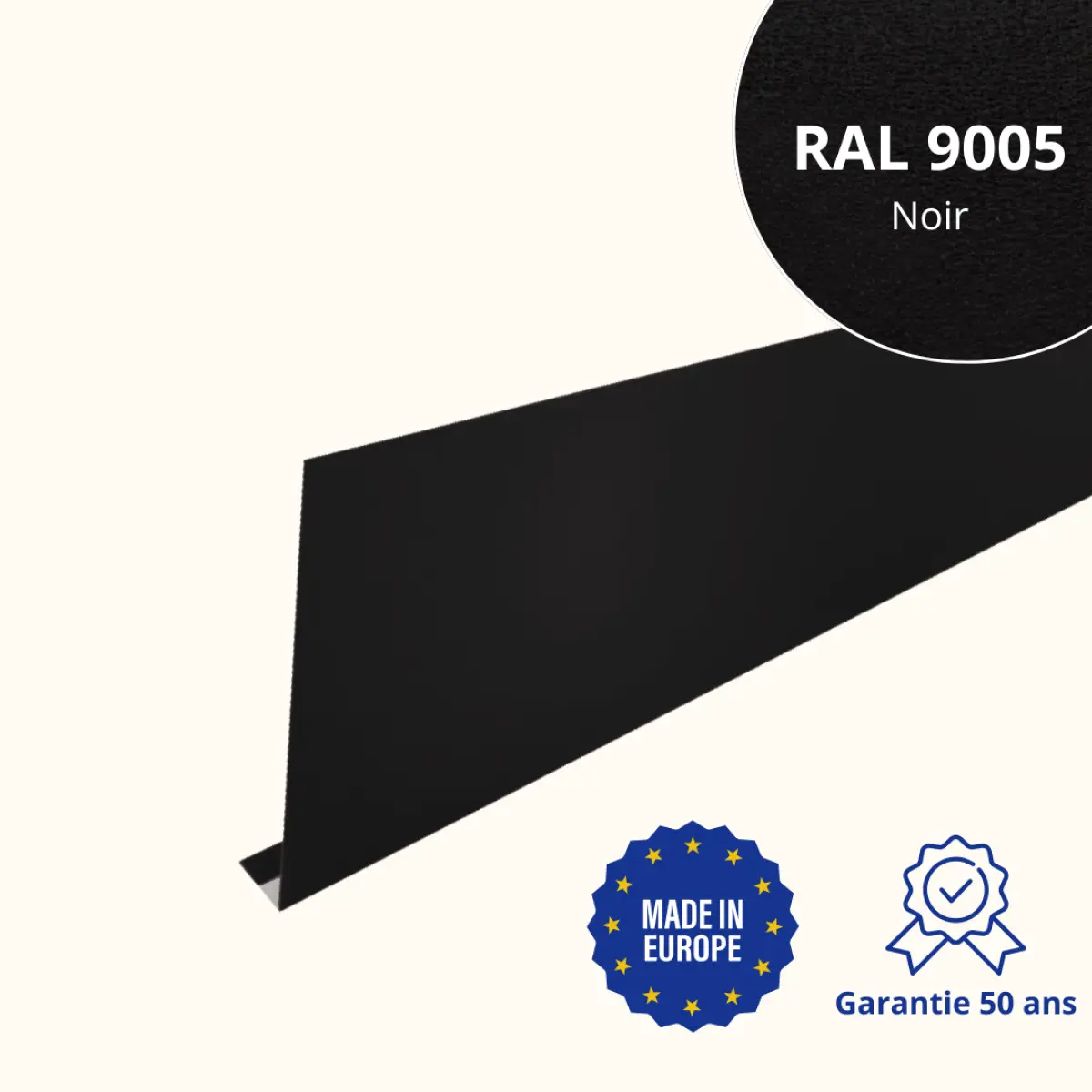 Habillage de gouttière Noir Mat