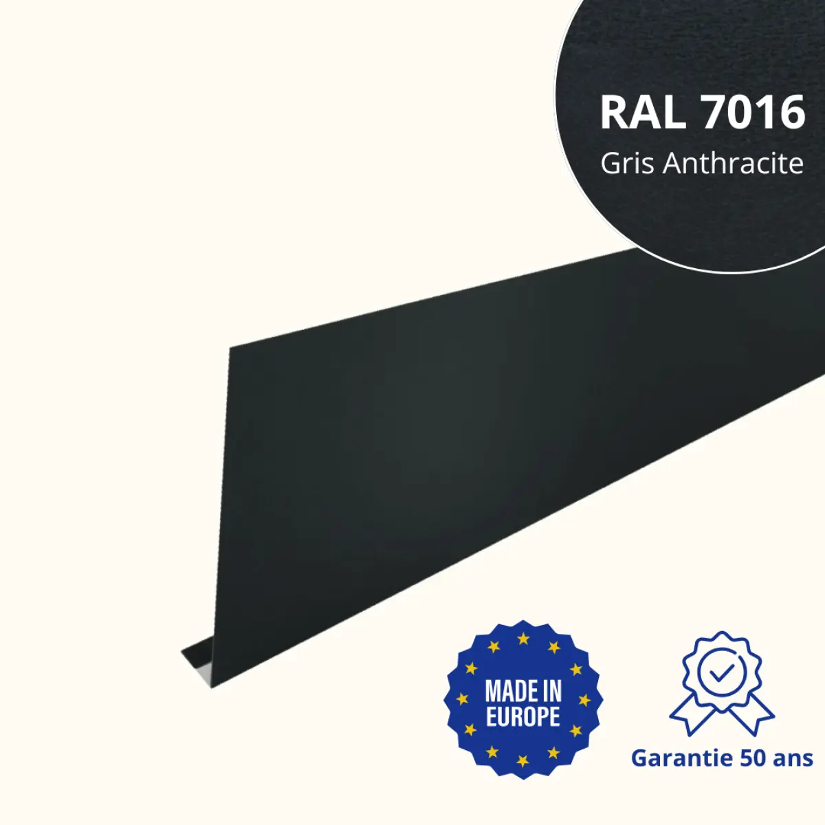 Habillage de gouttière Gris Anthracite Mat