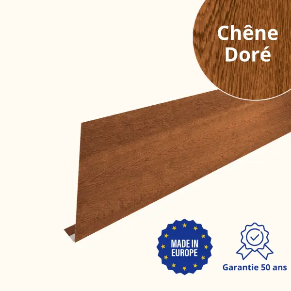 Habillage de gouttière Chêne Doré 3D