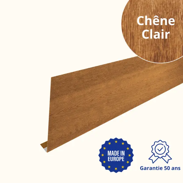 Habillage de gouttière Chêne Clair 3D