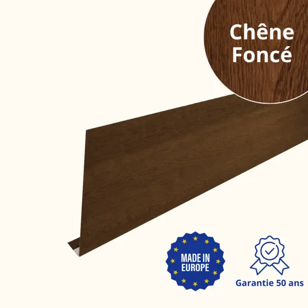 Habillage de gouttière Chêne Foncé
