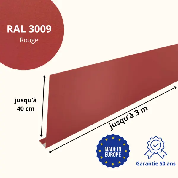 Habillage de gouttière Rouge Mat - 2