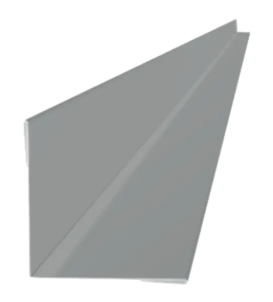 Profil d'angle intérieur pour tole de bardage Aluminium Blanc Brillant