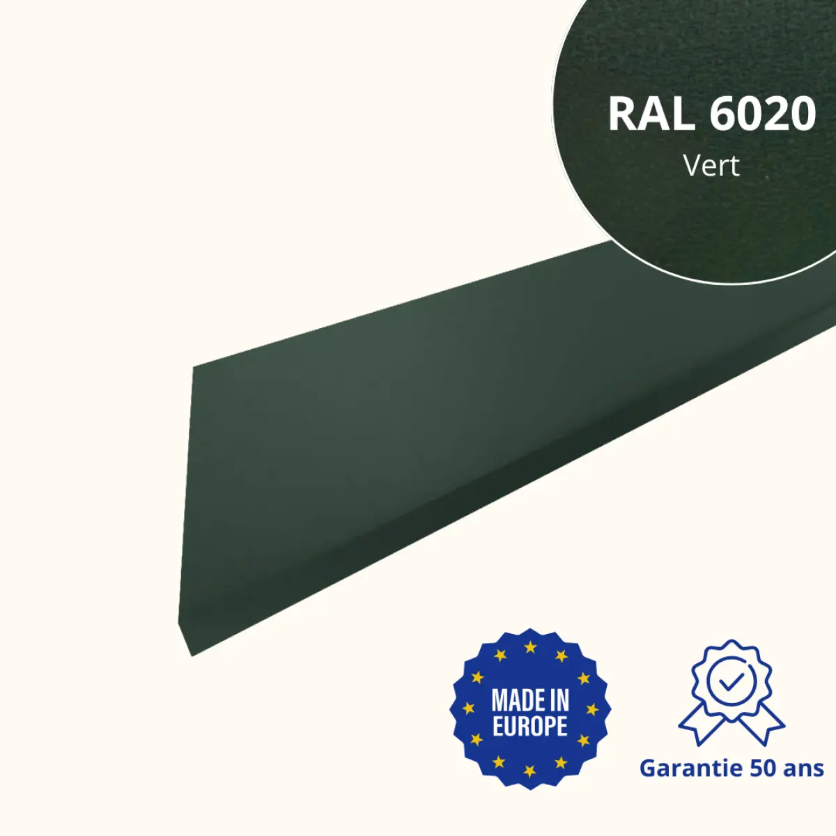 Habillage de rive Vert Mat