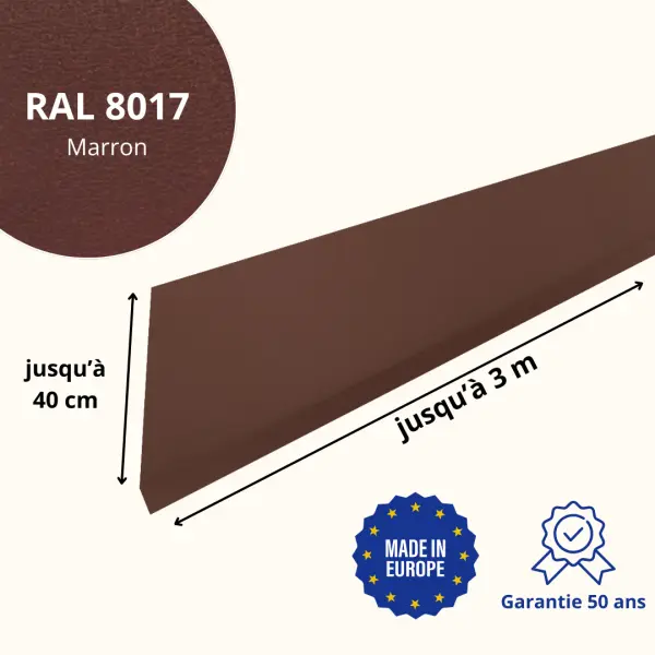 Habillage de rive Marron Mat - 2