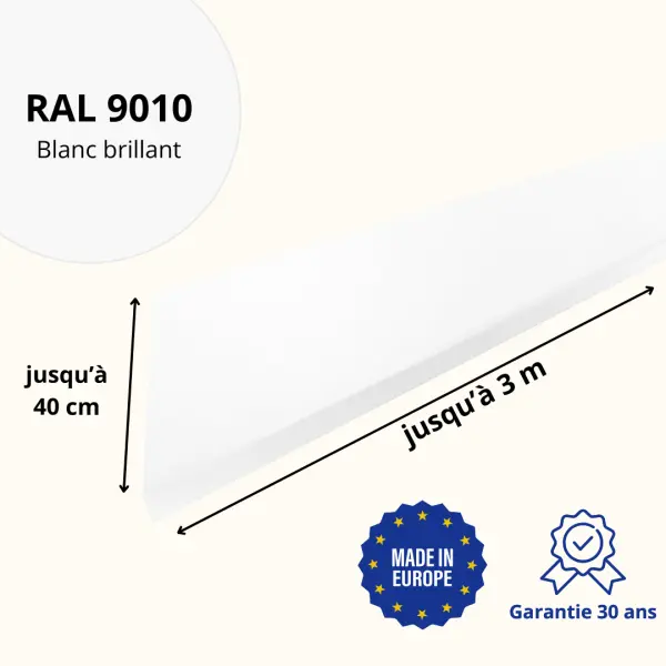 Habillage de rive Blanc Brillant - 2