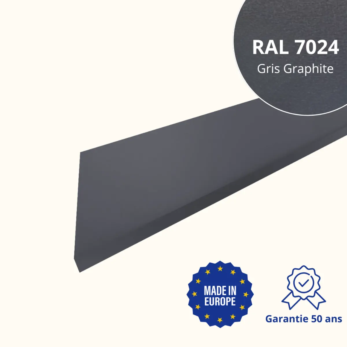 Habillage de rive Gris Graphite Mat