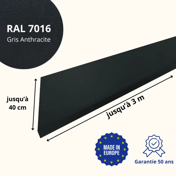 Habillage de rive Gris Anthracite Mat - 2