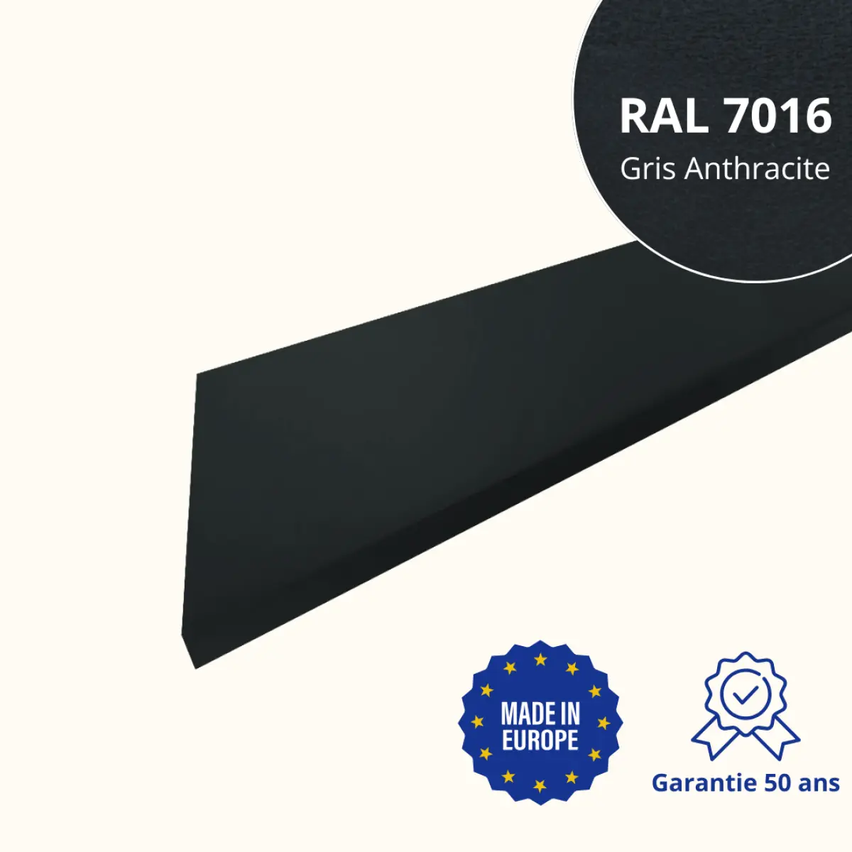 Habillage de rive Gris Anthracite Mat