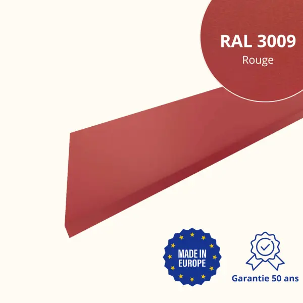 Habillage de rive Rouge Mat