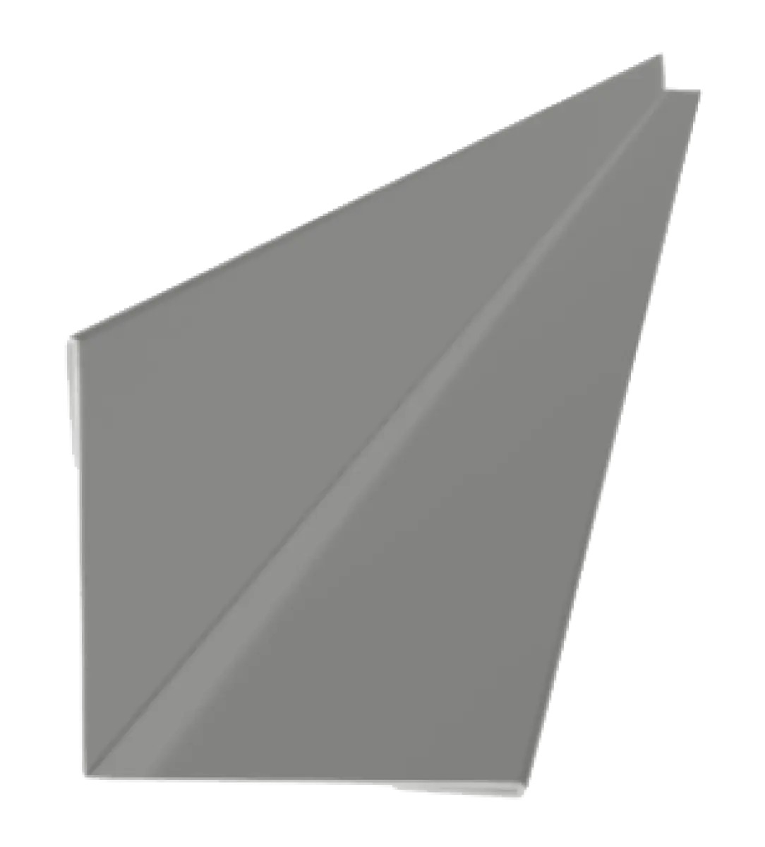 Profil d'angle intérieur pour tole de bardage Aluminium Gris Brillant