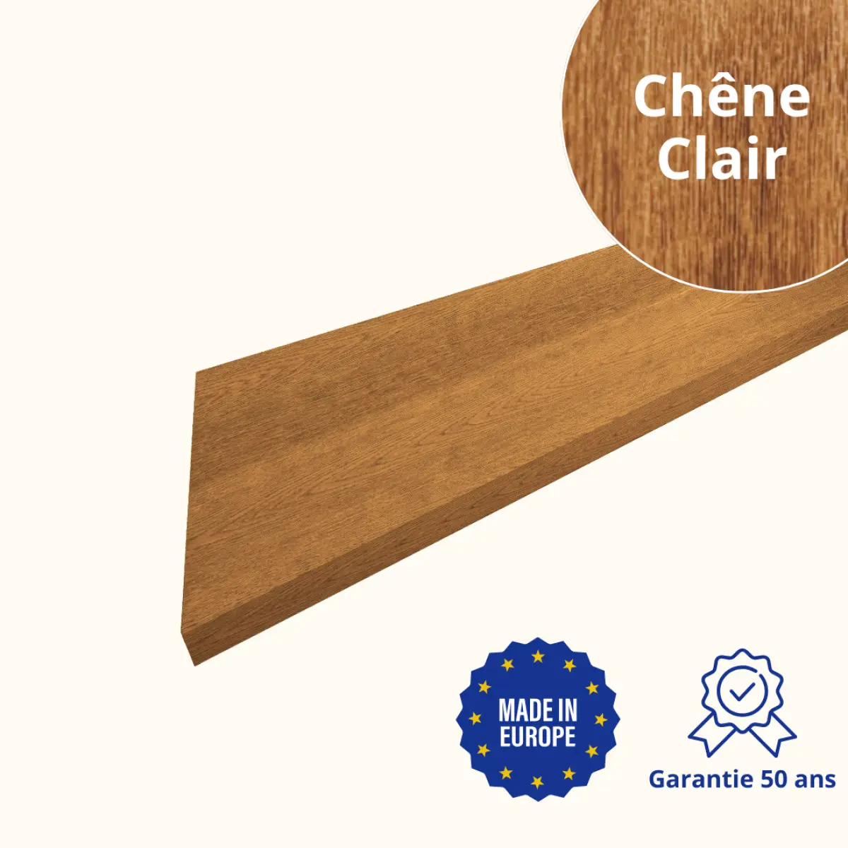 Habillage de rive Chêne Clair 3D