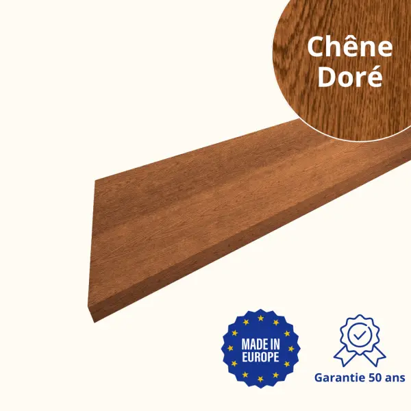 Habillage de rive Chêne Doré 3D