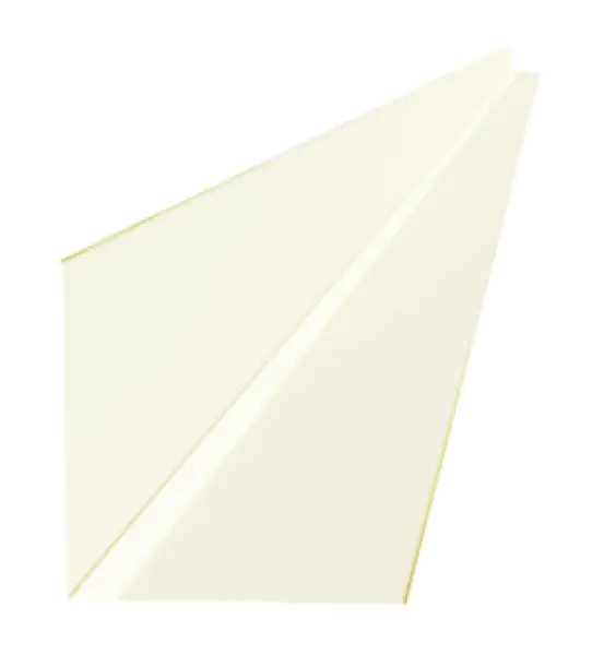 Profil d'angle intérieur pour tole de bardage Blanc Brillant - 1