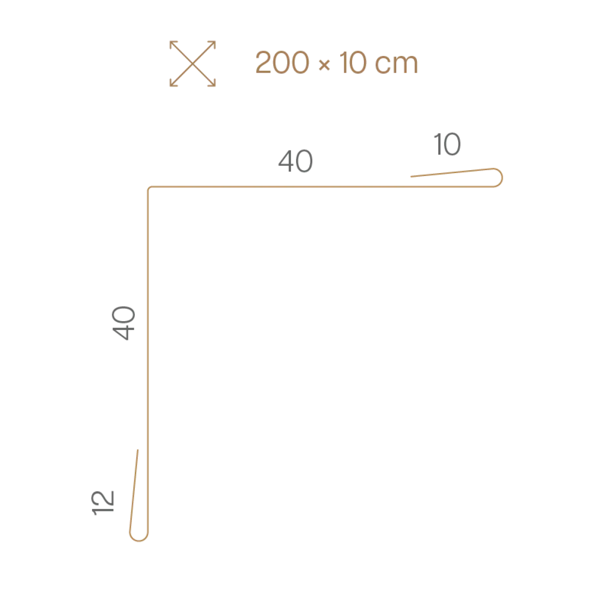 Profil d'angle intérieur pour tole de bardage Vert Oxyde Mat