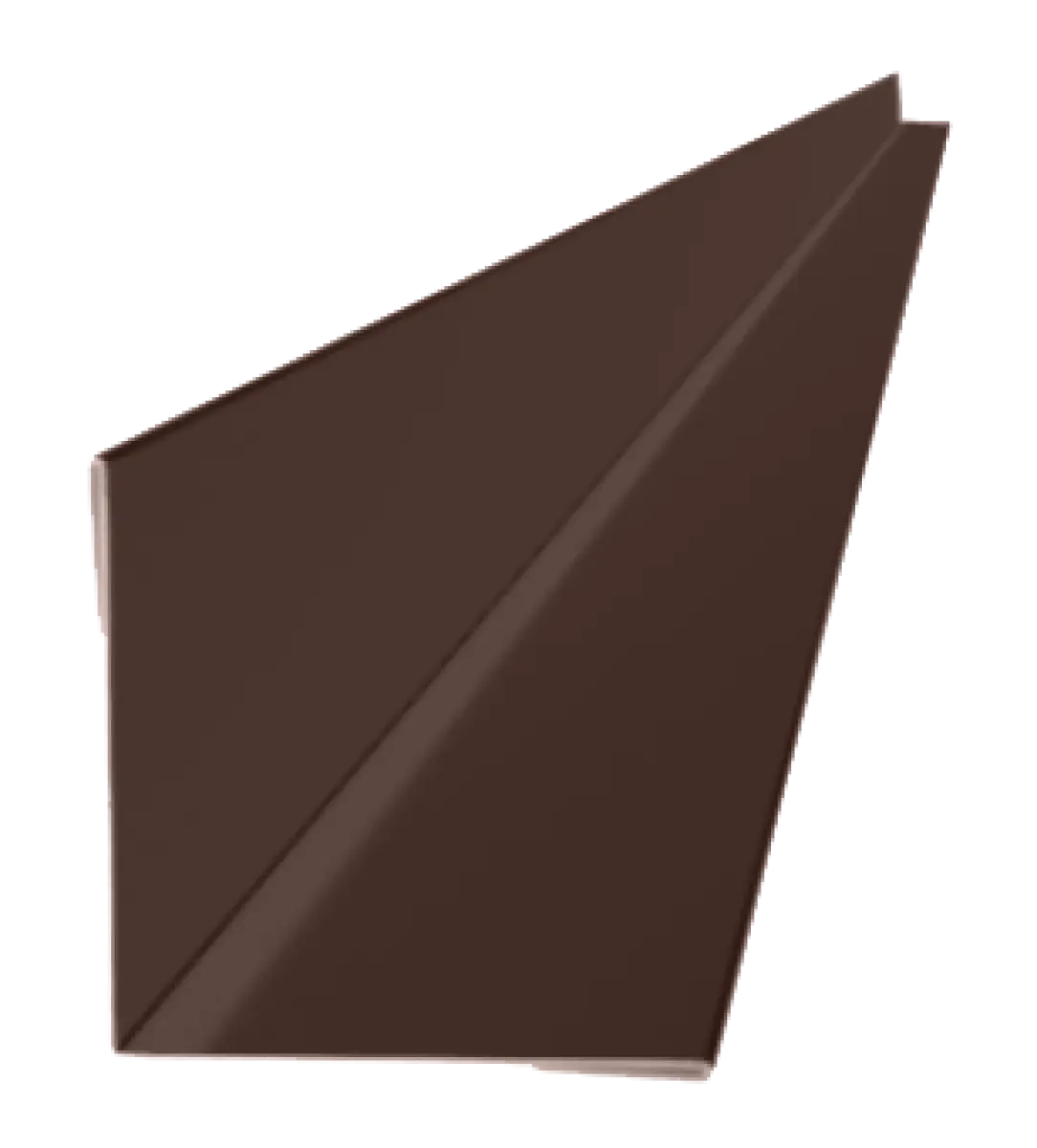 Profil d'angle intérieur pour tole de bardage Brun Chocolat Mat