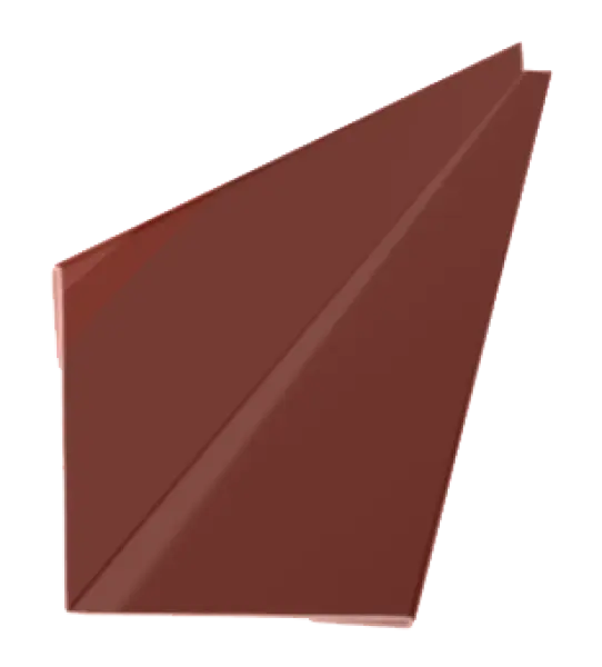 Profil d'angle intérieur pour tole de bardage Rouge Oxyde Mat