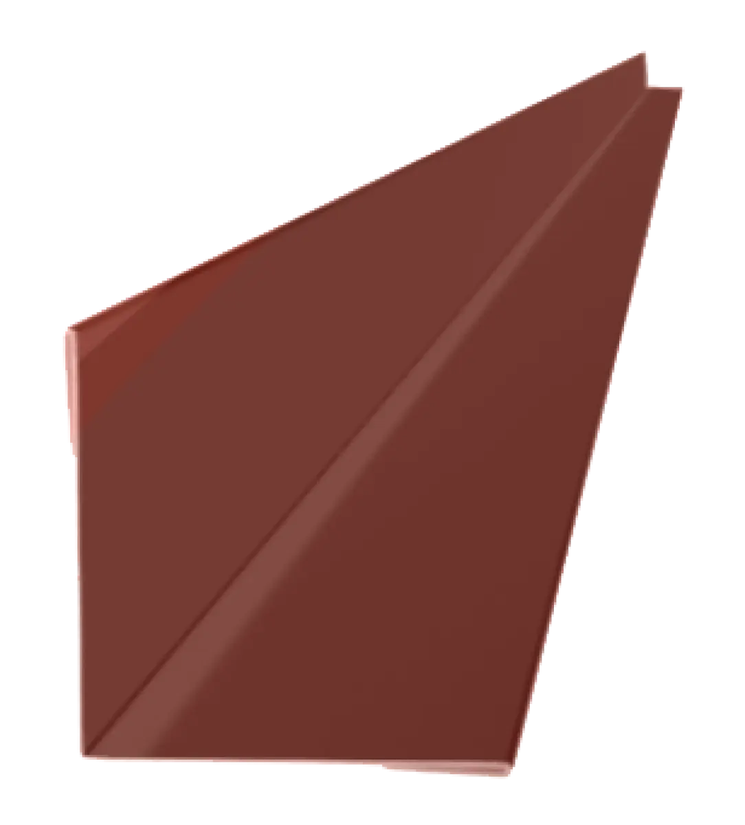 Profil d'angle intérieur pour tole de bardage Rouge Oxyde Mat