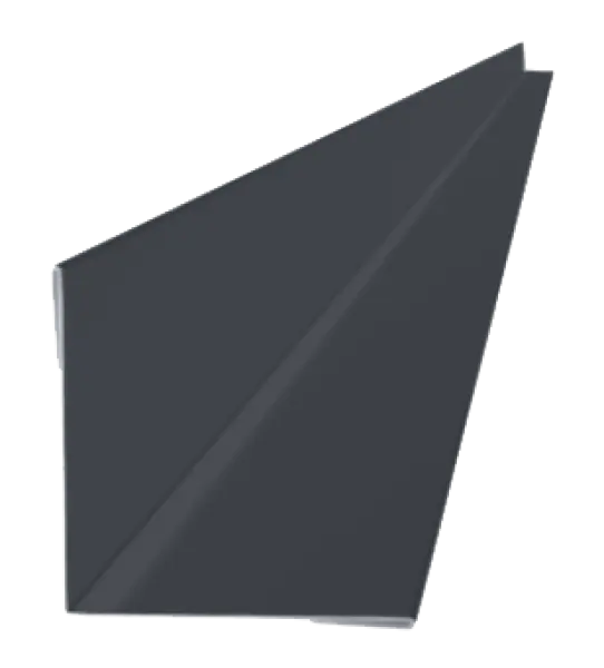 Profil d'angle intérieur pour tole de bardage Gris Graphite Mat - 1