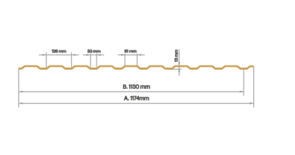 Tôle de bardage bac acier Medio Gris Brillant - 3