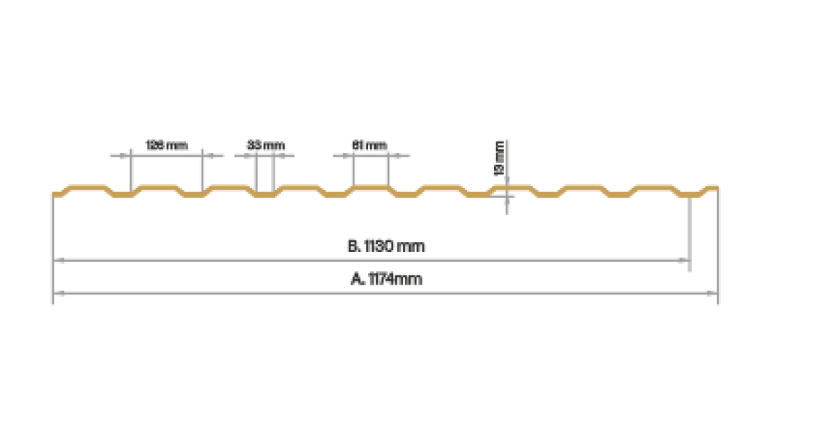 Tôle de bardage bac acier Medio Gris Brillant