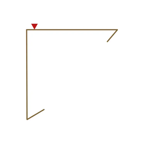 Cornière d'angle sur mesure Gris Anthracite mat