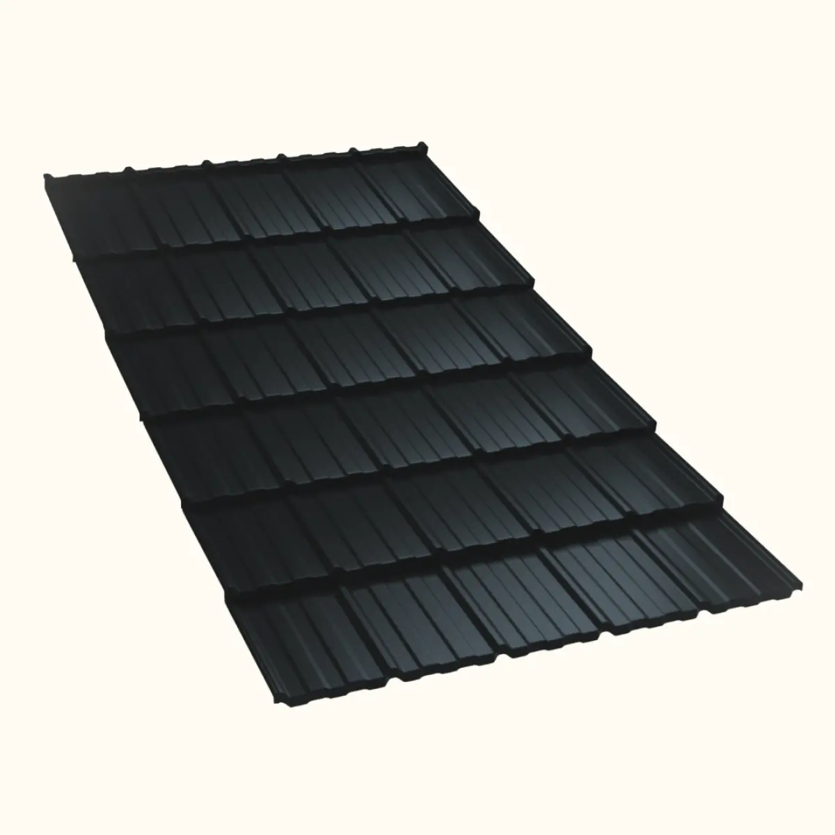 Tôle imitation tuile Horizon Anthracite Mat