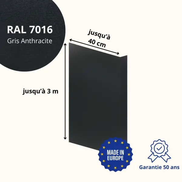 Habillage de tableau Gris Anthracite Mat - 2