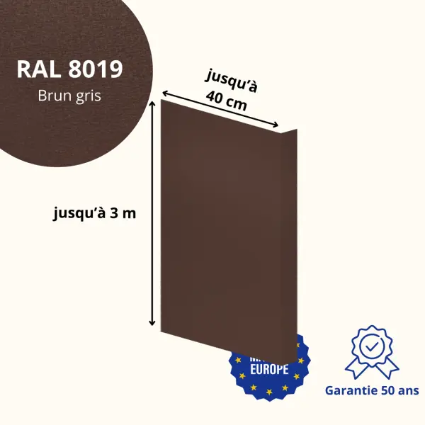 Habillage de tableau Brun gris mat - 2