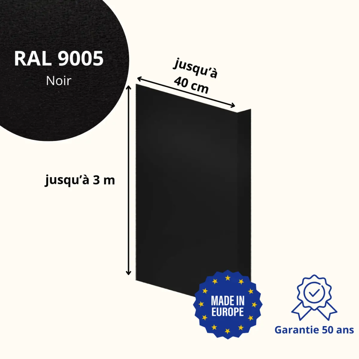 Habillage de tableau Noir Mat