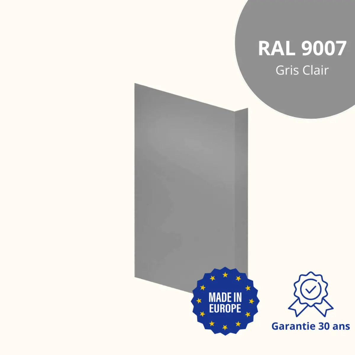 Habillage de tableau Gris Clair Brillant