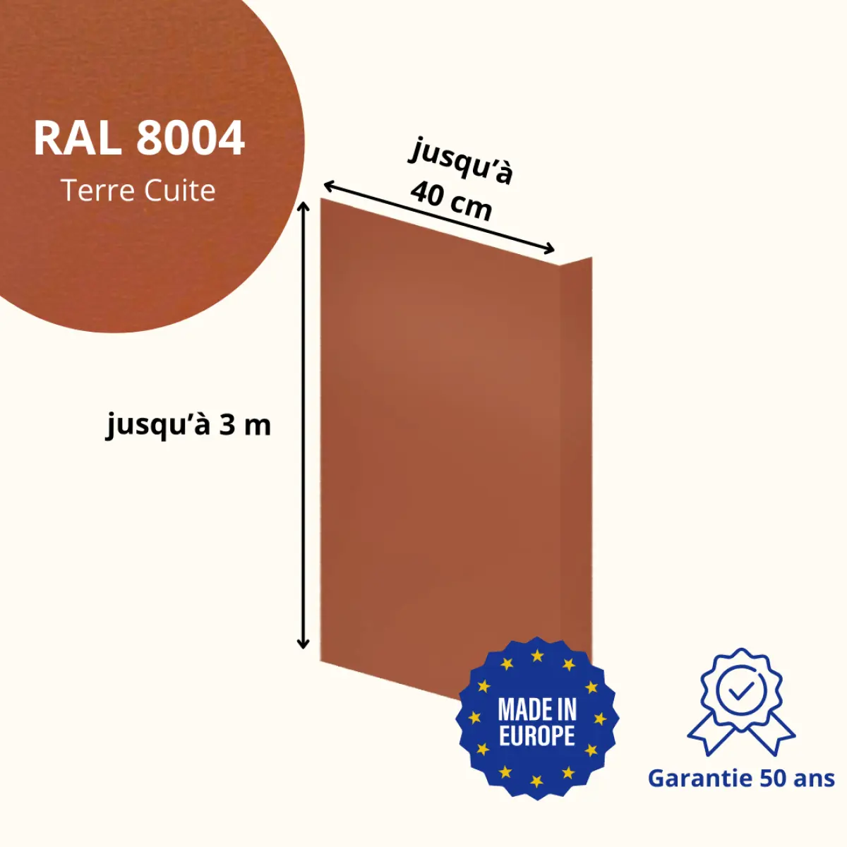 Habillage de tableau Terre Cuite Mat