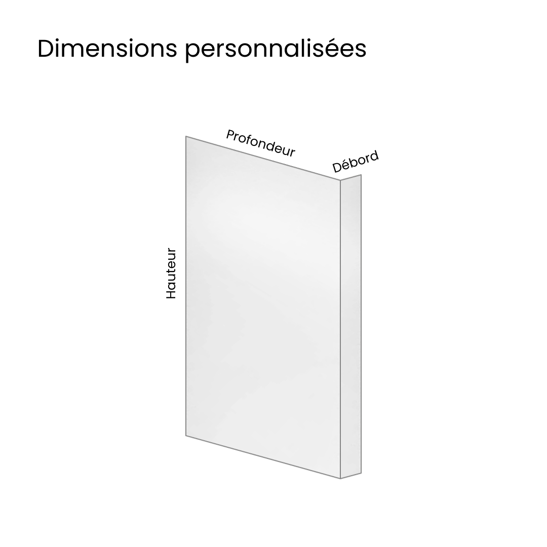 Habillage de tableau Marron Mat - Schéma de configuration personnalisée