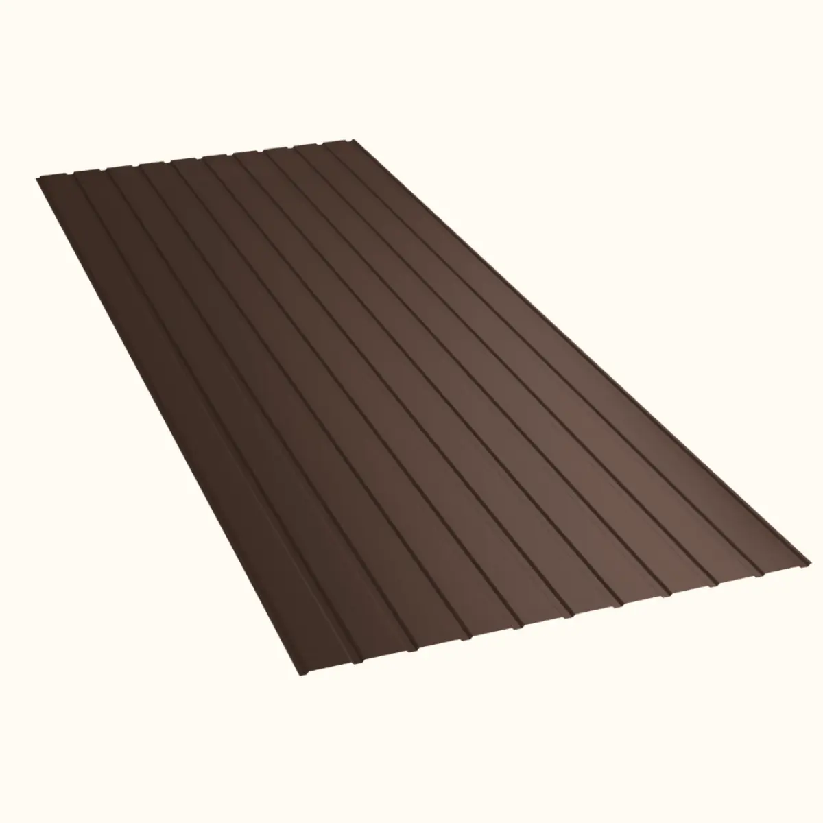 Panneau de bardage bac acier Plano Brun Gris Mat