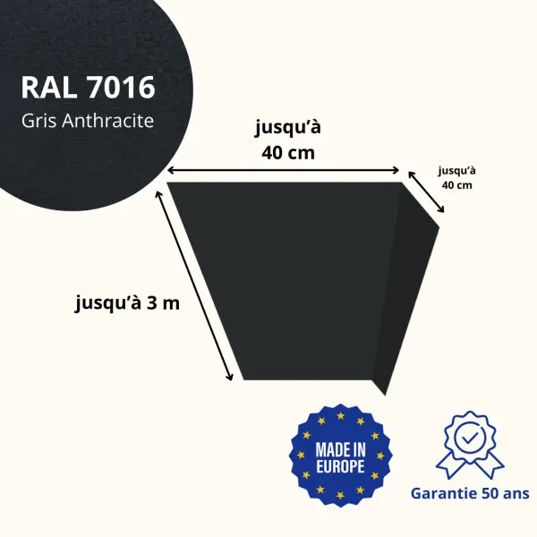 Habillage de linteau Gris Anthracite Mat - 2