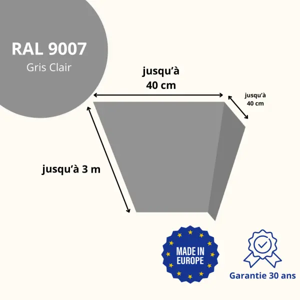 Habillage de linteau Gris Clair Brillant - 2