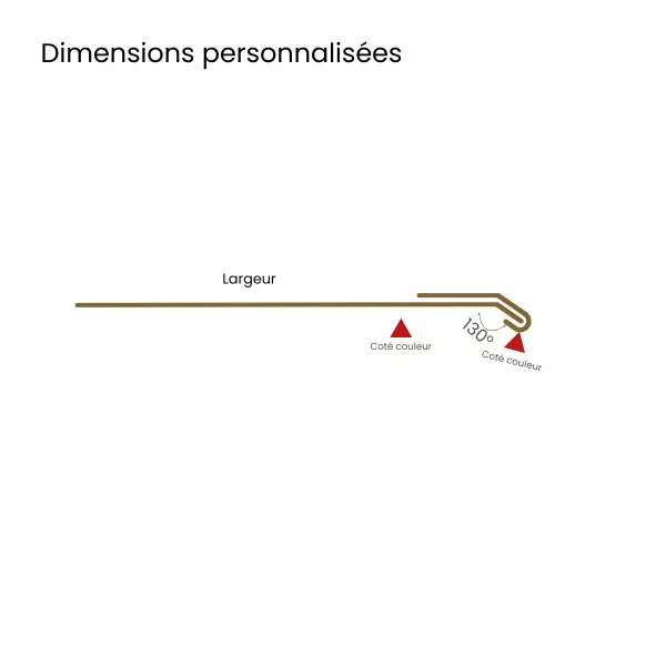 Habillage de linteau rouge Mat - 5