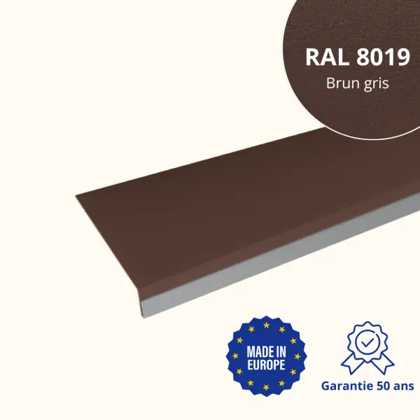 Habillage de rive Brun Gris Mat