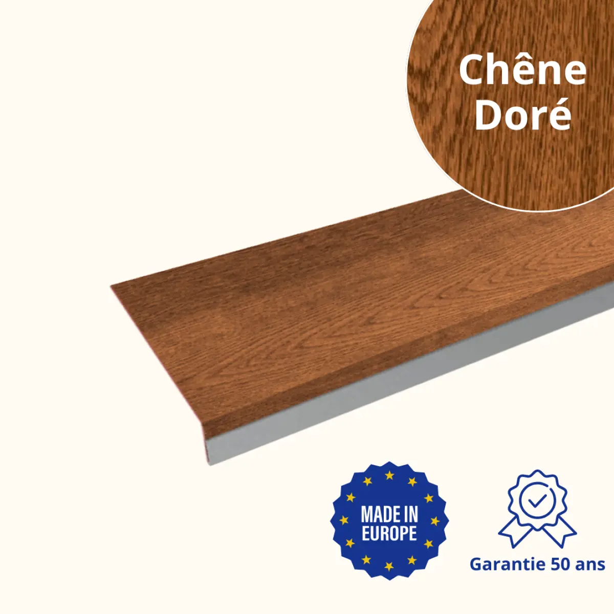 Habillage de rive Chêne Doré 3D