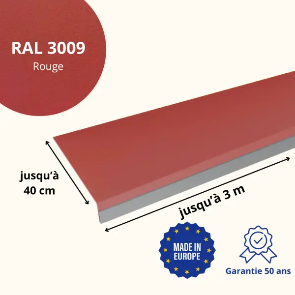 Habillage de rive Rouge Mat - 2