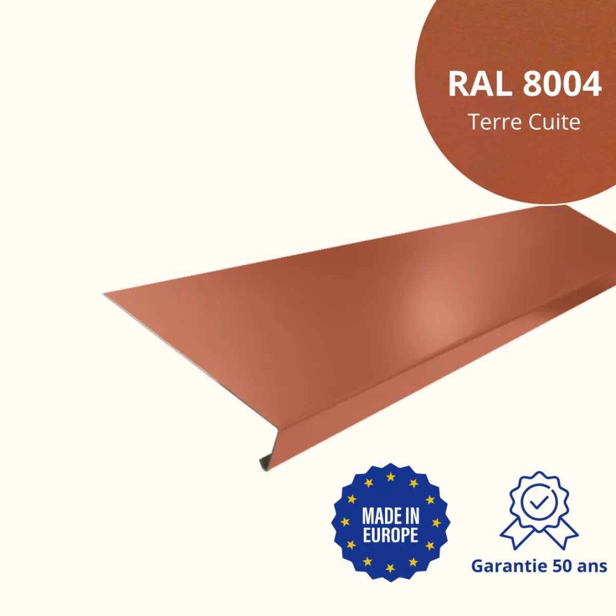 Appui de fenêtre Terre Cuite mat