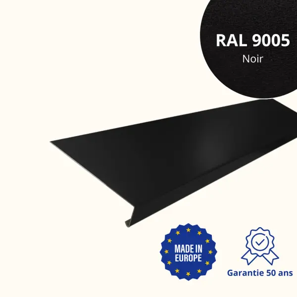 Appui de fenêtre Noir Mat