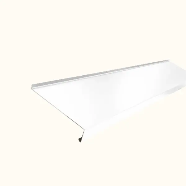 Appui de fenêtre avec rebord Blanc Brillant - 4